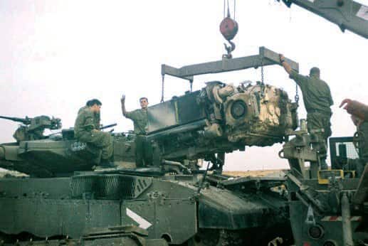 Замена силового блока танка «Меркава» Мк.3